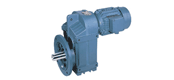 P series parallel shaft helical gear reducer motor